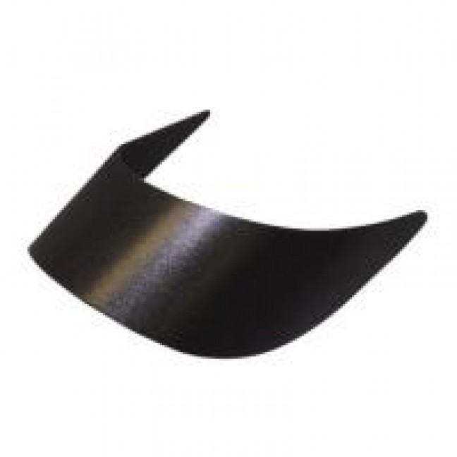 Козырек гнутый 45/180/55 мм чёрный