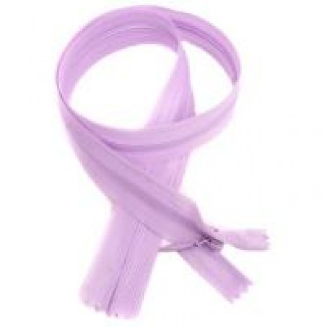 Молния потайная 50 см н/р цвет сиреневый 166